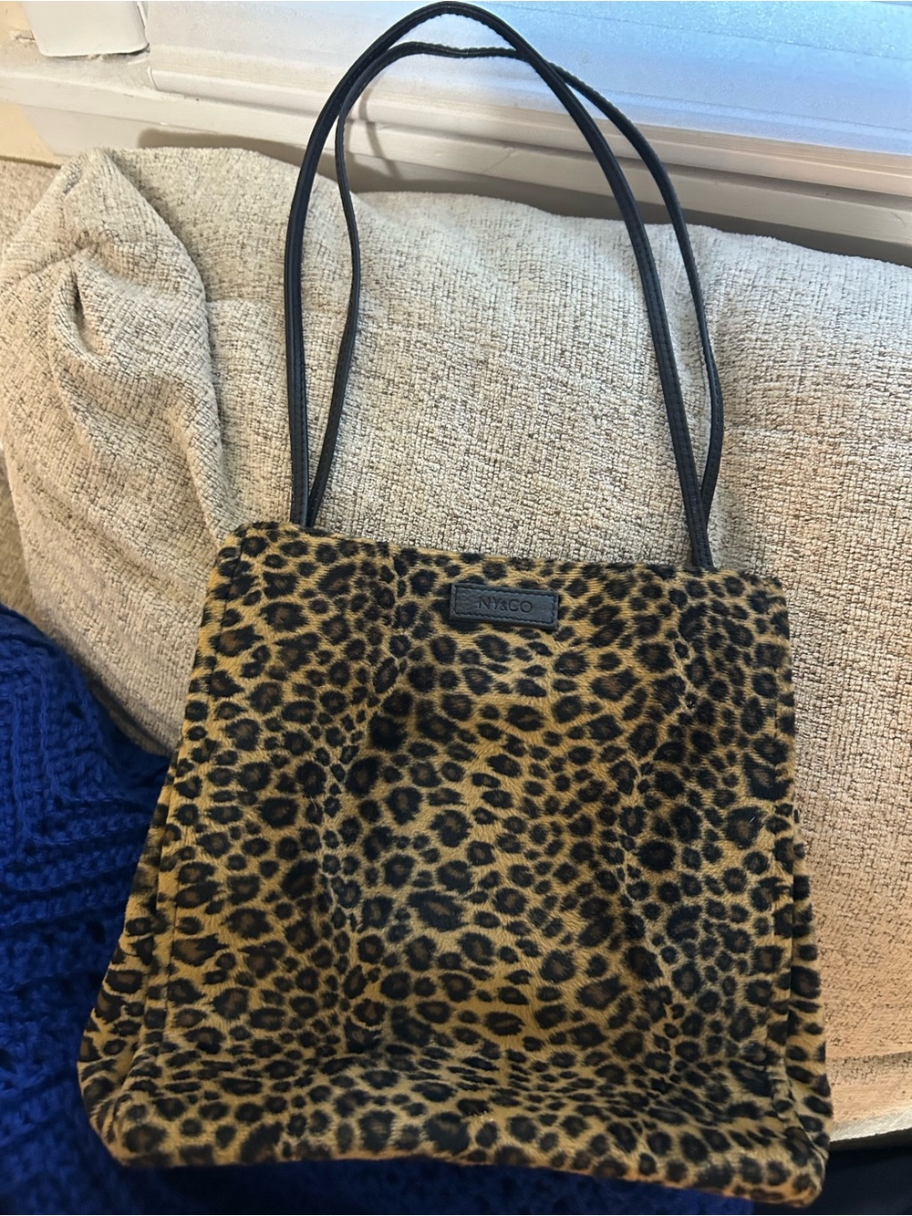 New York & Company Leopard Print Tote in Tan and Black Y2K Bratz